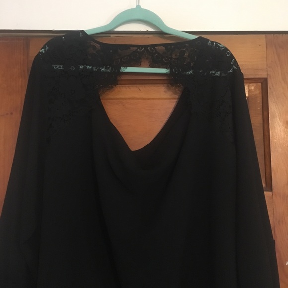 torrid Tops - NWOT Black Torrid Lace Detailed Blouse